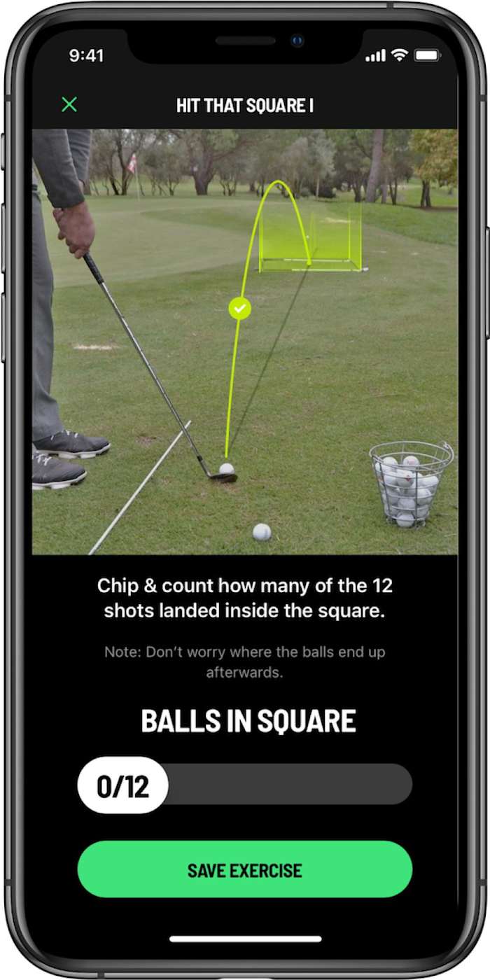 The Core Golf app combines game improvement with a gamification element.